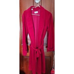 Vintage Mens Red Robe Size Small Loungewear Housecoat